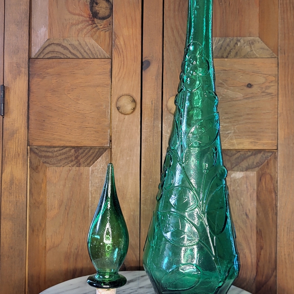 Empoli Green Glass Bottle - Picture 11 of 12